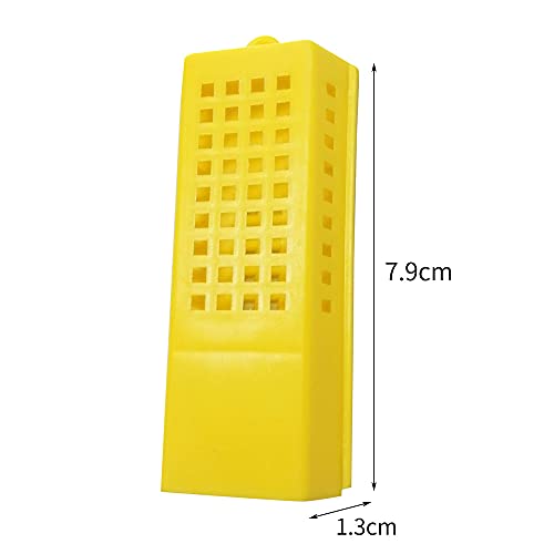 Plastic Queen Bee Cages 12PCS Transporting Catcher Beekeeping Supplies Rearing Cup Kit Transporting Catcher Insectary Box Beekeeper Equipment Tool