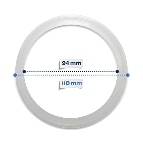 Fermentaholics Silicone Gasket For Standard 110 MM Gallon Lid – Airtight Seal For Storage and Fermentation 4pk