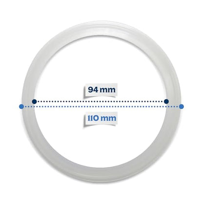 Airtight Lid With Silicone Gasket For Standard 110-400 Gallon Jar | Creates A Strong Airtight Seal For All Your Storage Needs | 2-Pack
