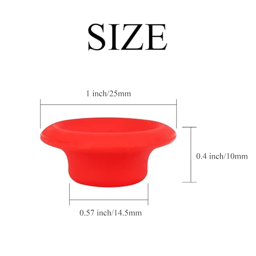 Swing Flip Top Bottle Cap Gasket Swing Top Bottle Seals Washers Beer Bottles Gasket Red Full Cover Design Silicone Rubber Reusable High Pressure 30 Pieces for Home Brew Beer Soda Bottles Sealing