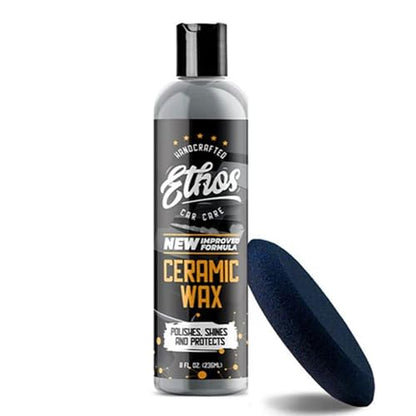 Ethos Ceramic Wax - Aerospace Coating Protection | Ceramic Polish and Top Ceramic Coat | Ceramic Car Coating | Slick, Hydrophobic Finish - color: Ceramic Wax 8oz