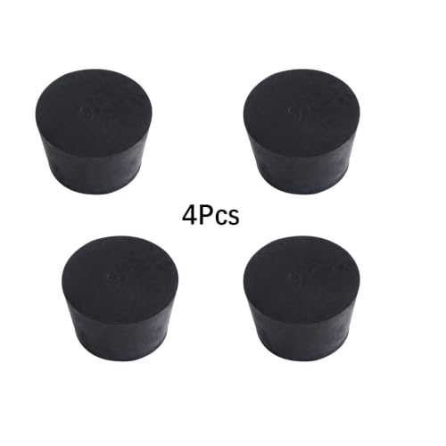 4Pcs Solid Rubber Stoppers 9# Tapered Lab Bungs Solid Rubber Stoppers - size: 4Pcs 9#