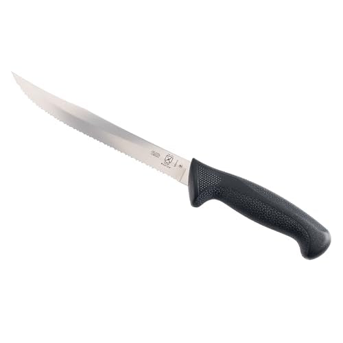 Mercer Culinary Millennia Black Handle Tiger Edge Slicer, 8-Inch - style: Tiger Edge Slicer 8-Inch