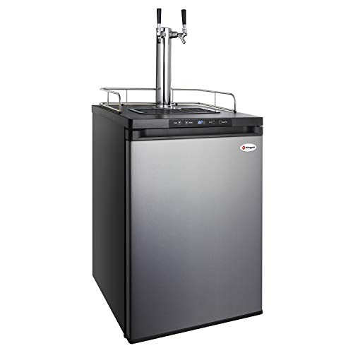 Kegco HBK309S-2 Home Brew Keg Dispenser, Stainless Steel, 2 Tap - color: Stainless Steel, size: 2 Tap