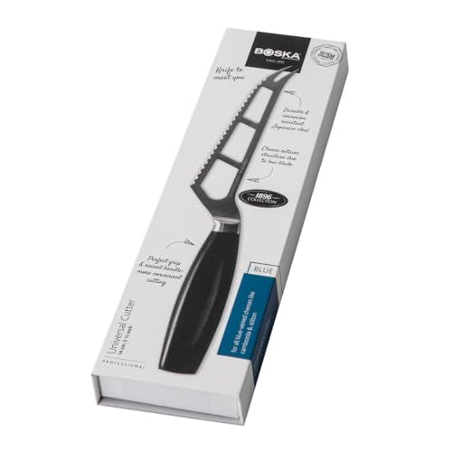 BOSKA Universal Cheese Cutter Blue 140 Mm - Full-tang - Premium Quality - German Steel - HACCP Knife - Cheese Knife - for Professional Use - Multi Use (vegetables and Fruit) - color: Blue, size: Universal cutter