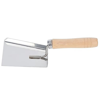 Stainless Steel Beeswax Scraper and Shovel with Wooden Handle for Beekeeping, Hive Cleaning, and Honey Harvesting