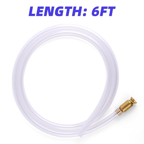2 Pack - Gas Siphon Hose Pump,Shaker Siphon for Gasoline/Fuel/Water Transfer,Safety Self Priming Hose