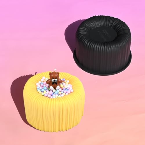 3D Silicone Mold, Cup Shape Non-stick Large Chocolate Baking Tray for Mousse Cake, Dessert, Truffle, Pastry, Jelly, Pudding (H_ Cup) - size: H_ Cup