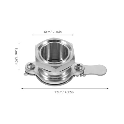 Luxshiny Stainless Steel Honey Gate Valve Spout for Bucket Extractor Beekeeping Supplies Honey Bottling Tool Accessory for Hive Harvesting Equipment