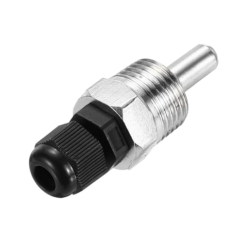 uxcell 8mm Dia G1/2 Thermowell Weldless Stainless Steel 201 with Cable Gland 30mm Length for Beer Fermenter, Black - color: Black, size: 8mm x 30mm