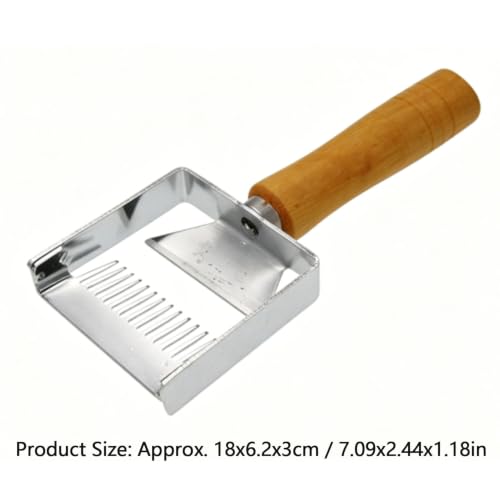Yosoo 2 in 1 Honey Uncapping Fork Scraper Tool Stainless Steel Beekeeping Equipment with Customizable Tines Wood Handle for Efficient Honey Extraction (Multi Functional)
