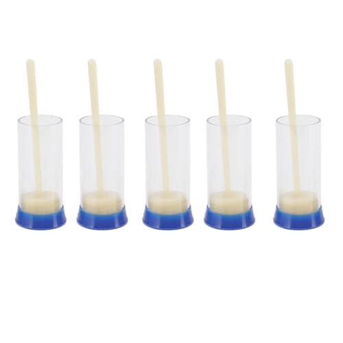 Walfront 5Pcs Queen Bee Marking Bottle, Queen Bee Marking Cage, Queen Bee Marking Bottle Soft Plunger Beekeeping Tackle, Tools for Beekeeping Gardening Potted Plants, Walfrontwzq5dggfmr