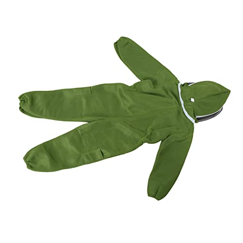 Beekeeping Suit Professional Full Body Breathable Mesh Cloth XL with Round Veil Hat - Sting Proof, Ventilated Design, Ideal for Bee Protection and Honey Harvesting