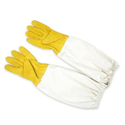 Sheepskin Beekeeping Gloves Breathable Long Sleeves Protective Beekeeping Supplies for Beekeepers