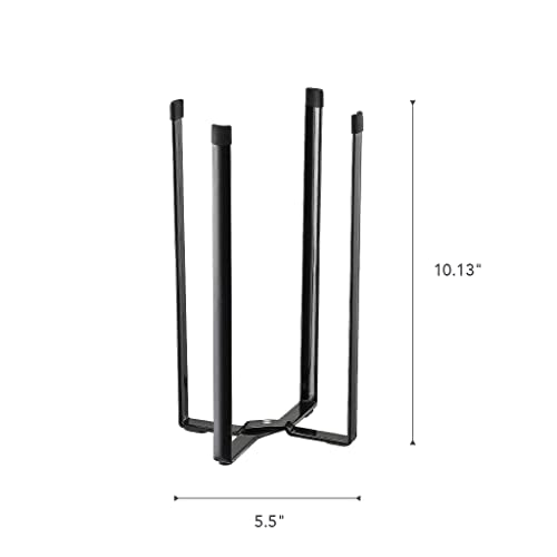 YAMAZAKI Home Tower Kitchen Multi Eco Stand - Multifunctional Plastic Bag Holder Bottle Dryer - Steel - color: Black