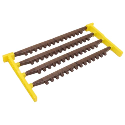 Beekeeping Queen Cell Cup Holder Frame Bar and Mounted Queen Cell Cups 2 pcs Sides and 4 pcs Cell Cup Holder Bars