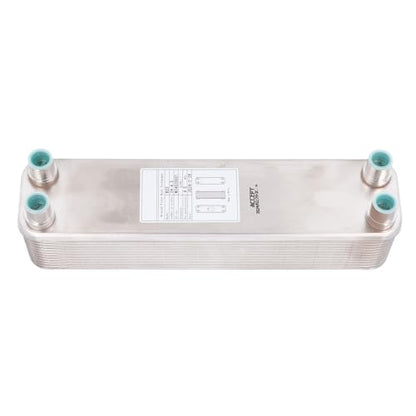 Plate Heat Exchanger Stainless Steel Brazed 12.4x3x2.5in 4.5MPa Wort Chiller Cooling Coil - Efficient Beer Wort Cooling, Durable Copper Brazed for Homebrew and Laboratory Use