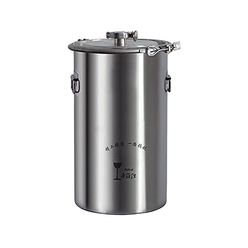 Stainless Steel Fermenter Conical Home Brewing Fermentation Tank，Including Temperature Patch, Silicone Plug, One-way Valve, Silicone Ring (316, 115L) - color: 316, size: 115L
