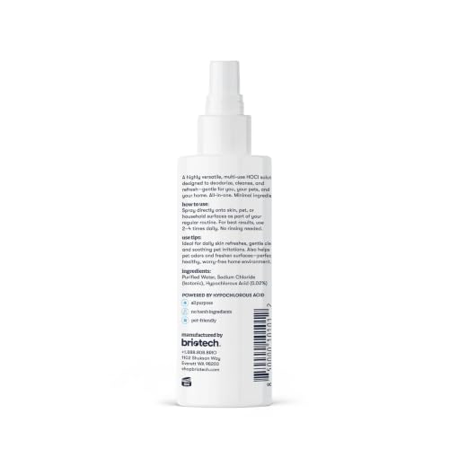 BRIOTECH Pure Hypochlorous Acid Spray and Cleanser, Original Premium HOCl Topical Solution, Multi-Purpose Cleaner, Family Approved & Pet Friendly, 2 fl oz Travel Size - size: 2 Fl Oz (Pack of 1)