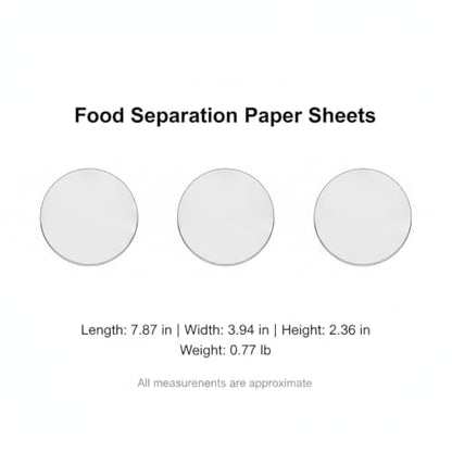 500-Count Pre-Cut Silicone Coated Parchment Sheets, Food Separation Paper for Freezer Storage, Burger Patties, and Cheese - size: 7.87 x 3.94 x 2.36 in