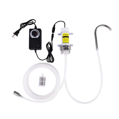 Food Grade Self-Priming Electric Water Transfer Pump,0-2L/min,Adjustable Speed,100–240V AC,Low Noise,for Homebrew (Wine/Beer/Kombucha/Beverages),Coffee Machines & Ice Makers - color: White-with Speed Adjustable