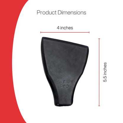 Plastic Scraper Tool, 4 Inch Wide Blade, Non-Scratch, Pole Socket | Heat Resistant 460F, Rust Resistant - Clean Glass, Hard Floors, Walls, and Windows