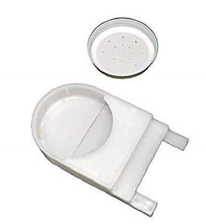 Shadwins Three Entrance and Bee Feeder. Plastic with Metal lid. for Bee Hives- 3 Pack - with lids - Fits Most Small Mouth Canning Jars - Boardman Feeder and Waterer