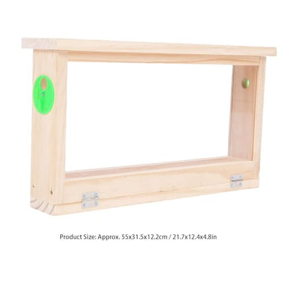 Beekeeping Box Double-Sided Acrylic Bee Observation Box with Vents, Designed for Beekeeping