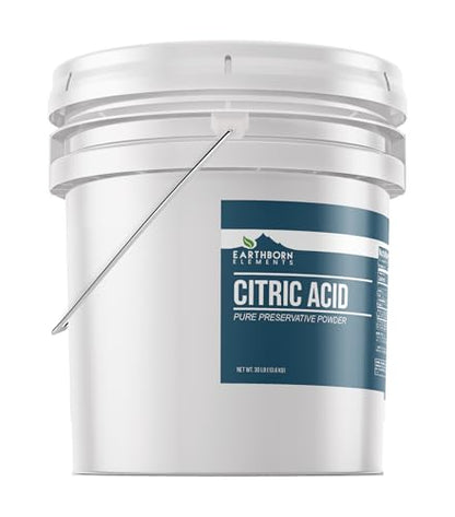Earthborn Elements Citric Acid (3.5 Gallon), Food Safe, Preservative, Non-GMO - size: 480 Ounce (Pack of 1)