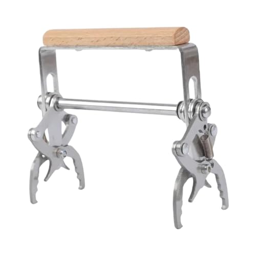 MUSM Beekeeping Frame Holder – Stainless Steel & Wood Frame Gripper for Hive Inspections, Ergonomic & Anti-Slip Beekeeping Tool