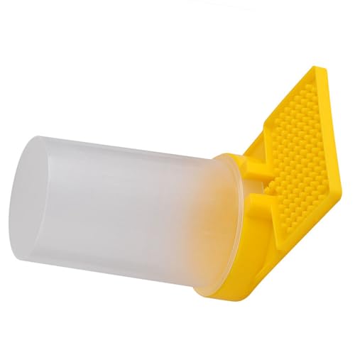 Bee Water Feeder for Beehive Entrance Transparent Yellow Plastic Drinking Bowl for Bees Durable Lightweight Feeder for Spring Build Up and Summer Hydration
