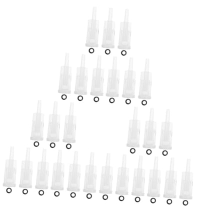 STOBAZA 3sets One Way Air Lock Valve for Homemade Wine Beer Brewing Includes Seals Easy to Clean and Replace Versatile Fermenting Equipment for Preserving Foods 6pcs*3