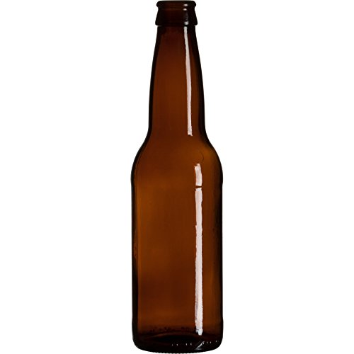 The Cary Company 30WLN2 12 oz. Long Neck Beer Bottle, Pry-Off, Amber (Pack of 24)
