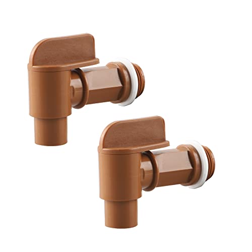 Plastic Handle Drum Faucet 5 Gallon jug Spigot Barrel Faucett for Plastic or Steel Oil Drum or Water Container 3/4” by MUGLIO 2 Pack - size: 2 Pack