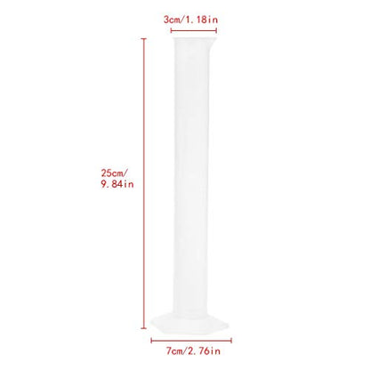 Hydrometer Test Tube, Plastic Graduated Cylinder, 100ml Hydrometer Test Tube with Clear Scale, Portable Measuring Cylinder for Home and School Science, 100 Ml Graduated