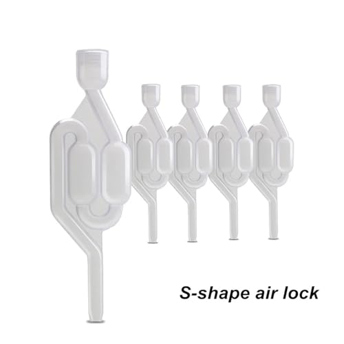Wires and Cables Home Brewing Airlock Carboys & Fermenters Seal Valve Fermentation Wine Making Tools Food Grade S Shape Wires and Cables(A) - color: A
