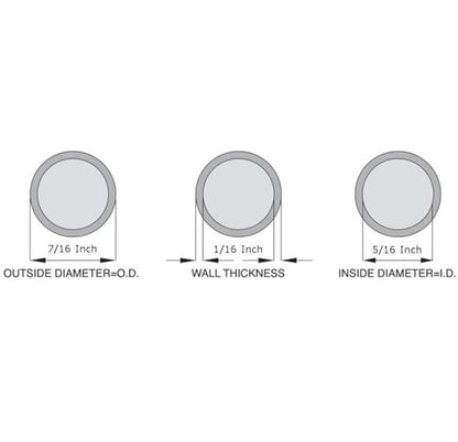 OCS Parts Silicone Tubing | High Temp, Food Grade Silicone Tubing for Brewing, Food, Beverage, Oils, Detergents, Liquids and Gases, Air, Plumbing, Ponds, AC and HVAC (3 Feet, 5/16" ID x 7/16" OD) - size: 5/16" ID x 7/16" OD, style: 3 Feet