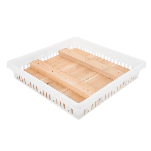 Homoyoyo Cheese Maker Mold and Press Tool for DIY Cheesemaking and Tofu Making, Featuring Precise Pressing with Wood and Plastic Construction, for Small Kitchens and Soft Cheese Molds