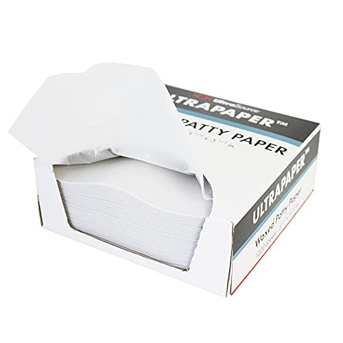 UltraSource-192033 UltraPaper Hamburger Patty Paper, 5.5" x 5.5" Squares (Pack of 1000) - White | Speed up prep, prevent patties from sticking, use for tracing or arts and crafts