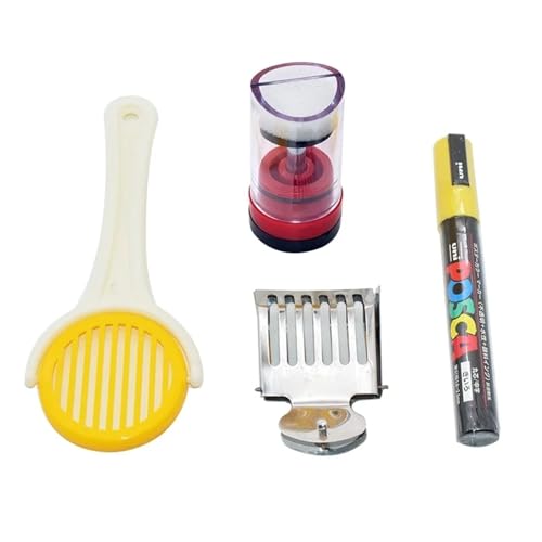 Queen Marking Rings Queen Bee Marking Kit Marker Bottle with Marking Pen One-Hand Queen Bee Marking Cage Queen Catcher Bee Mark Pen Beekeeping Tools for Hive Supplies Bee Beekeeping(Kit C) - color: Kit C