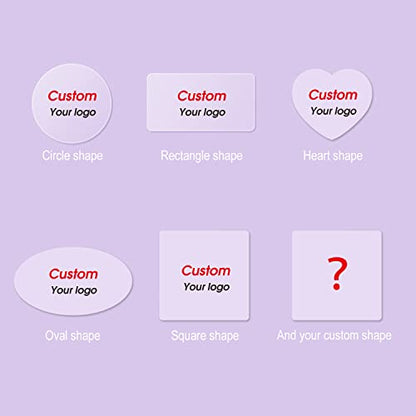 Custom Stickers Transparent Waterproof Sticker Personalized Text Image Photo Clear Labels Stickers 10,100,200PCS