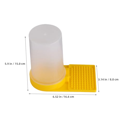 HEMOTON 10pcs Honey Beehive Entrance Feeders and Bee Hive Water Feeders for Beekeeping with Large Capacity European Style Watering Station for Hive Feeding