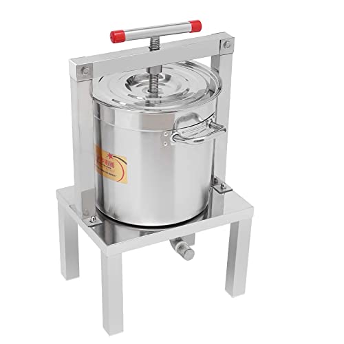 Fruit Wine Press 3.5 Gallon Manual Grape Presser for Wine Juice Making DIY Large Fruit Honey Presser Apple Cider Grape Juice Press Extractor - color: 3.5 Gallon