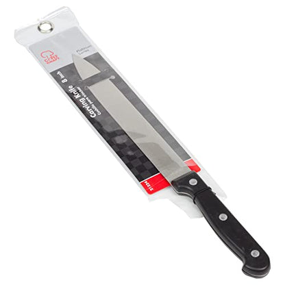 Chef Craft Select Carving Knife, 8 inch blade 14 inches in length, Stainless Steel/Black - size: 8", style: Carving Knife
