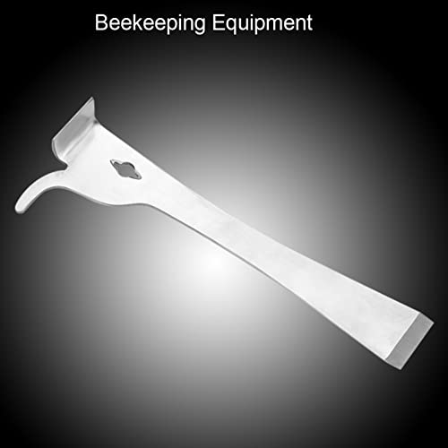 GLOGLOW Stainless Steel Beekeeping Scraper Tool 9.84 Inch Hive Frame Lifter Propolis Remover & Beehive Cleaning Tool for Beekeepers (Beekeeping Tool Hive Tool)