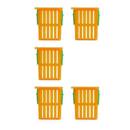 Queen Bee Cage 80Pcs Queen Bee Cage Rearing Tools Beekeeping Equipment Breeding Beekeeper Supplies Transport Plastic Cup for Beekeeping Supplies