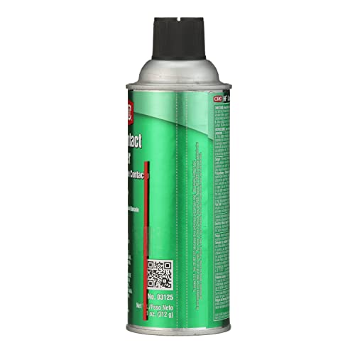 CRC HF Contact Cleaner 03125 – 11 WT OZ, Clear, Electronics Cleaner, Suitable For Higher Flashpoint Applications (Pack of 1) - style: 1 Pack