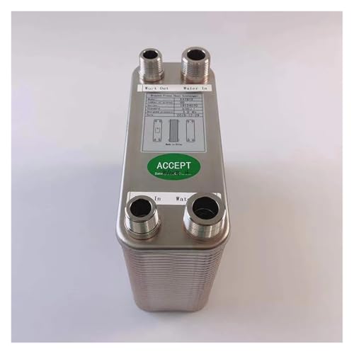 60 Plates Plate Heat Exchanger Water Beer Wort Chiller Cooler 304 Stainless Steel for Home Brewing Beer