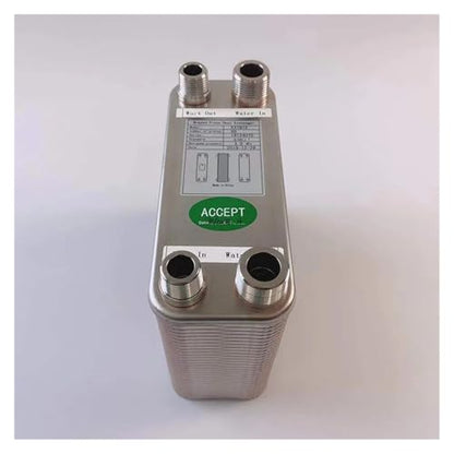 60 Plates Plate Heat Exchanger Water Beer Wort Chiller Cooler 304 Stainless Steel for Home Brewing Beer
