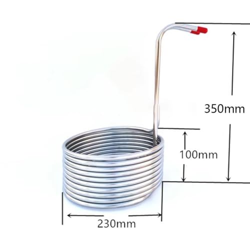 8M Stainless Steel Spiral Cooling Coil Immersion Chiller for Home Hotel Restaurant Kitchen